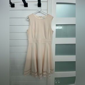 Calvin Klein Tan Sleeveless A-Line Cocktail Dress